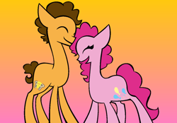 Size: 1024x711 | Tagged: safe, artist:00happyhooves00, cheese sandwich, pinkie pie, earth pony, pony, cheesepie, female, male, shipping, straight