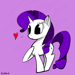 Size: 1000x1000 | Tagged: safe, artist:icywindthepony, rarity, pony, unicorn, female, horn, mare, solo, white coat