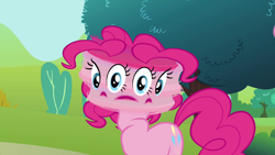 Size: 1280x720 | Tagged: safe, screencap, pinkie pie, earth pony, pony, putting your hoof down, great moments in animation, smear frame, solo
