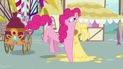 Size: 1280x720 | Tagged: safe, screencap, pinkie pie, earth pony, pony, a friend in deed, faic, solo