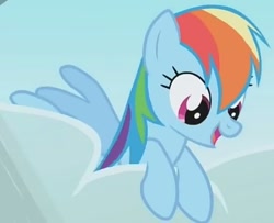 Size: 542x441 | Tagged: safe, derpibooru import, screencap, rainbow dash, pegasus, pony, cloud, cropped, cute, dashabetes, solo