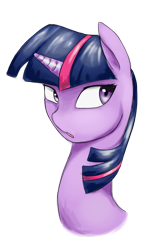 Size: 800x1200 | Tagged: safe, derpibooru import, edit, twilight sparkle, pony, unicorn, female, mare, multicolored mane, purple coat, solo