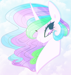 Size: 1143x1216 | Tagged: safe, artist:euphoriapony, princess celestia, alicorn, pony, bust, female, mare, portrait, solo