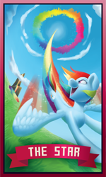 Size: 902x1499 | Tagged: safe, artist:pixel-prism, derpibooru import, rainbow dash, pegasus, pony, awesome, fast, flying, rainbow trail, sonic rainboom