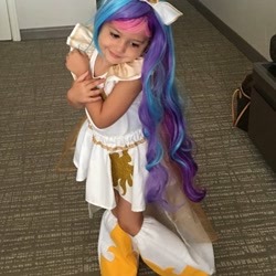Size: 836x836 | Tagged: safe, princess celestia, human, clothes, cosplay, costume, cute, hnnng, irl, irl human, photo, ponycon, target demographic