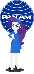 Size: 362x772 | Tagged: safe, artist:danielarkansanengine, rarity, equestria girls, alternate costumes, clothes, flight attendant, pan am, solo, uniform