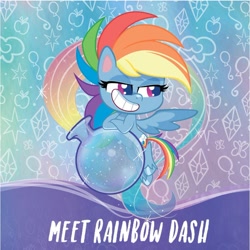 Size: 930x929 | Tagged: safe, derpibooru import, rainbow dash, pegasus, pony, my little pony: pony life, backwards cutie mark, official, solo