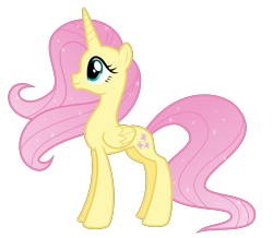 Size: 2797x2436 | Tagged: safe, artist:decprincess, fluttershy, alicorn, pony, alicornified, fluttercorn, princess fluttershy, race swap, simple background, solo, transparent background, vector