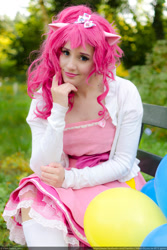 Size: 730x1095 | Tagged: safe, artist:chastten, pinkie pie, human, clothes, cosplay, costume, irl, irl human, photo