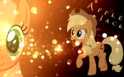 Size: 2560x1600 | Tagged: safe, artist:dovahbruh, derpibooru import, applejack, earth pony, pony, solo, vector, wallpaper