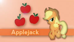 Size: 1920x1080 | Tagged: safe, artist:pinkiejay, derpibooru import, applejack, earth pony, pony, solo, vector, wallpaper