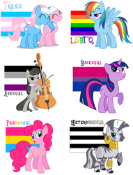 Size: 700x917 | Tagged: safe, derpibooru import, aloe, lotus blossom, octavia melody, pinkie pie, rainbow dash, twilight sparkle, unicorn twilight, zecora, earth pony, pegasus, pony, unicorn, zebra, asexual, asexual pride flag, bi twi, bilight sparkle, bisexual, bisexual pride flag, bisexuality, chart, female, gay, gay pride flag, gender headcanon, headcanon, heterosexual pride flag, heterosexuality, lesbian, lgbt, lgbt headcanon, lgbtq, male, meta, op accidentally started shit, pansexual, pansexual pride flag, pride, pride flag, pride ponies, reuploaded, sexuality, sexuality headcanon, spa twins, straight, straight headcanon, straight pride flag, transgender, transgender pride flag