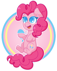 Size: 1024x1281 | Tagged: safe, artist:ak4neh, pinkie pie, earth pony, pony, chibi, cute, pinkamena diane pie, simple background, solo, transparent background