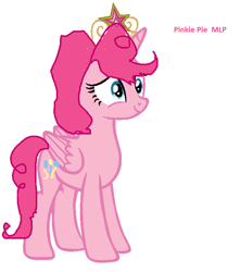 Size: 606x684 | Tagged: safe, artist:pinkie pie cake, pinkie pie, alicorn, pony, base used, pinkiecorn, quality, solo, xk-class end-of-the-world scenario