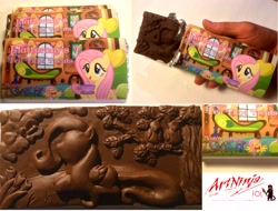 Size: 4976x3784 | Tagged: safe, artist:artninja101, fluttershy, pegasus, pony, absurd resolution, candy, chocolate, food, photo