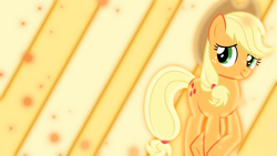 Size: 1600x900 | Tagged: safe, artist:almostfictional, artist:sailortrekkie92, derpibooru import, applejack, earth pony, pony, solo, vector, wallpaper