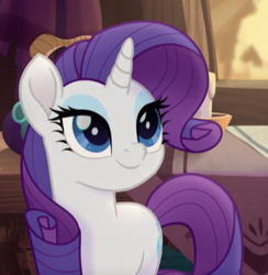 Size: 356x365 | Tagged: safe, screencap, rarity, pony, unicorn, my little pony: the movie, cropped, cute, female, lidded eyes, mare, raribetes, solo