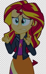 Size: 728x1164 | Tagged: safe, artist:ytpinkiepie2, sunset shimmer, equestria girls, rainbow rocks, checkered background, clothes, jacket, low quality