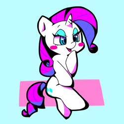 Size: 768x768 | Tagged: safe, artist:asg, rarity, pony, unicorn, female, looking at you, mare, simple background, solo