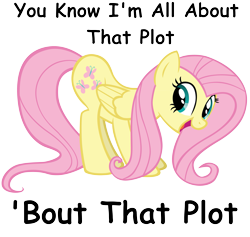 Size: 2719x2579 | Tagged: safe, edit, fluttershy, pegasus, pony, all about that bass, ass up, butt shake, comic sans, meghan trainor, plot, solo, song reference, text edit