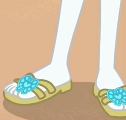 Size: 715x680 | Tagged: safe, screencap, rarity, better together, equestria girls, lost and found, cropped, feet, flip-flops, legs, pictures of legs, sandals, solo