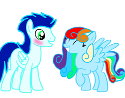 Size: 720x562 | Tagged: safe, artist:mlplary6, derpibooru import, rainbow dash, soarin', pegasus, pony, female, male, shipping, soarindash, straight