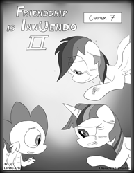 Size: 2550x3300 | Tagged: safe, artist:loreto-arts, derpibooru import, rainbow dash, spike, twilight sparkle, twilight sparkle (alicorn), alicorn, dragon, pegasus, pony, comic:friendship is innuendo, comic:friendship is innuendo vol. 2, comic, winged spike