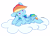 Size: 4500x3278 | Tagged: safe, artist:chub-wub, derpibooru import, rainbow dash, pegasus, pony, backwards cutie mark, bored, cloud, cute, dashabetes, female, high res, lidded eyes, mare, on a cloud, prone, simple background, solo, toothpick, transparent background