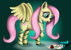 Size: 4960x3508 | Tagged: safe, artist:sstab29, fluttershy, pegasus, pony, female, mare, pink mane, solo, yellow coat