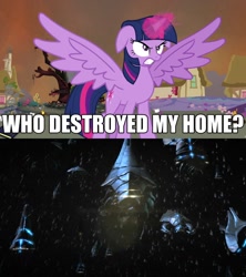 Size: 910x1024 | Tagged: safe, derpibooru import, twilight sparkle, twilight sparkle (alicorn), alicorn, pony, exploitable meme, female, mare, mass effect, meme, reapers, who destroyed twilight's home