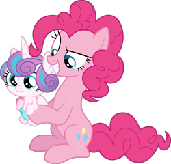 Size: 7939x7630 | Tagged: safe, artist:decprincess, pinkie pie, princess flurry heart, earth pony, pony, the crystalling, .svg available, absurd resolution, simple background, transparent background, vector