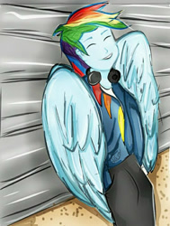 Size: 534x706 | Tagged: safe, artist:samyvillaly, derpibooru import, rainbow dash, equestria girls, large wings, smiling, wings