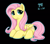 Size: 3507x3070 | Tagged: safe, artist:ogre, fluttershy, pegasus, pony, black background, pixiv, prone, simple background, solo