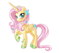 Size: 939x851 | Tagged: safe, artist:animefreakazoid25, fluttershy, alicorn, pony, alicornified, fluttercorn, race swap, simple background, solo, tail bow, transparent background