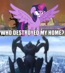 Size: 910x1024 | Tagged: safe, derpibooru import, twilight sparkle, twilight sparkle (alicorn), alicorn, pony, bokurano, exploitable meme, female, mare, meme, this will end in tears, who destroyed twilight's home, zearth