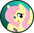 Size: 904x883 | Tagged: safe, artist:koonzypony, fluttershy, pegasus, pony, button, female, mare, pin, solo