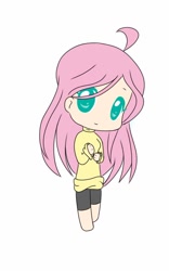 Size: 800x1280 | Tagged: safe, artist:cute_pinkie7, fluttershy, human, base used, chibi, clothes, humanized, solo, sweater, sweatershy