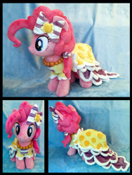 Size: 1024x1360 | Tagged: safe, artist:appledew, pinkie pie, clothes, dress, gala dress, irl, photo, plushie, solo