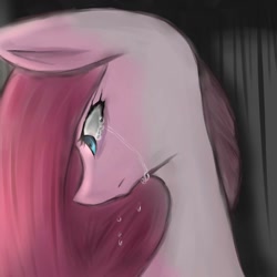 Size: 1024x1024 | Tagged: safe, artist:skyabsol, pinkie pie, earth pony, pony, crying, pinkamena diane pie, solo