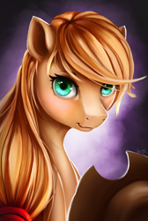 Size: 1842x2742 | Tagged: safe, artist:l1nkoln, applejack, earth pony, pony, bust, portrait, solo