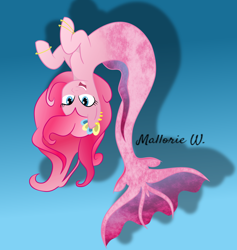 Size: 3600x3800 | Tagged: safe, artist:holiday252, pinkie pie, merpony, my little pony, solo, species swap