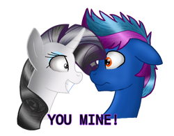 Size: 852x663 | Tagged: artist needed, safe, rarity, oc, oc:runner bolt, pony, unicorn, simple background, transparent background