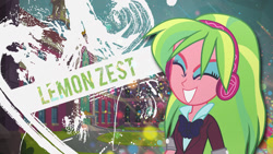 Size: 1191x670 | Tagged: safe, artist:francisksv, derpibooru import, lemon zest, equestria girls, friendship games, wallpaper