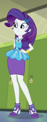 Size: 277x720 | Tagged: safe, screencap, rarity, better together, driving miss shimmer, driving miss shimmer: rarity, equestria girls, canterlot high, clothes, cropped, female, geode of shielding, hallway, high heels, legs, lockers, pencil skirt, sexy, shoes, skirt, smiling, solo focus