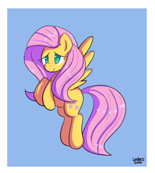 Size: 3440x3840 | Tagged: safe, artist:leslers, fluttershy, pegasus, pony, female, mare, simple background, solo