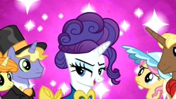 Size: 1280x720 | Tagged: safe, screencap, rarity, pony, unicorn, sweet and elite, becoming popular, looking at you, singing