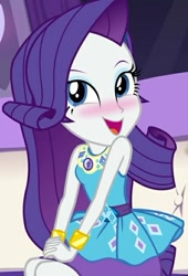 Size: 462x679 | Tagged: safe, edit, edited screencap, screencap, rarity, better together, equestria girls, blushing, cropped, cute, open mouth, raribetes