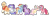 Size: 1280x427 | Tagged: safe, artist:jxst-margaret, derpibooru import, applejack, fluttershy, pinkie pie, rainbow dash, rarity, twilight sparkle, twilight sparkle (alicorn), alicorn, earth pony, pegasus, pony, unicorn, alternate design, alternate universe, bandana, cowboy hat, crown, female, flower, flower in hair, freckles, glasses, goggles, hair bun, hat, jewelry, lesbian, male, mane six, regalia, rule 63, straight, transgender