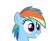 Size: 700x570 | Tagged: safe, artist:rainbow eevee, derpibooru import, rainbow dash, pegasus, pony, bust, cute, dashabetes, female, filly, filly rainbow dash, simple background, smiling, solo, transparent background, younger