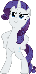 Size: 4779x9667 | Tagged: safe, artist:jhayarr23, rarity, pony, unicorn, fake it 'til you make it, absurd resolution, bipedal, determined, female, full body, hooves on hips, pose, simple background, transparent background, vector